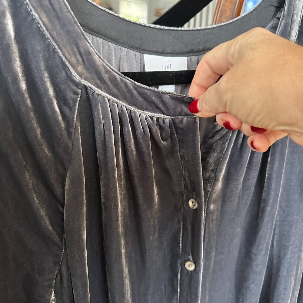 Brand new with tags1 J Jill Velvet (not velour) special occasion blouse